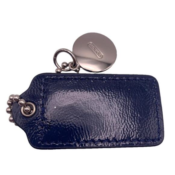 2" COACH Navy Replacement Hang Tag Hangtag Bag - Picture 2 of 2